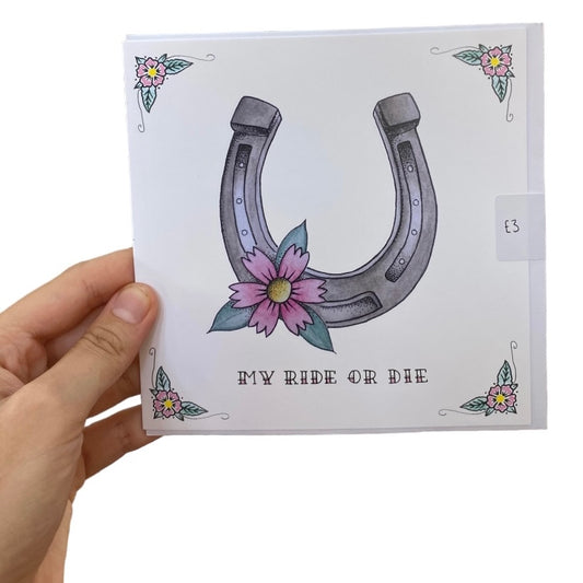 Horse Shoe Card