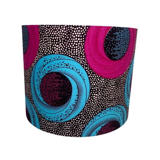 Lampshade Pink & Blue Circles