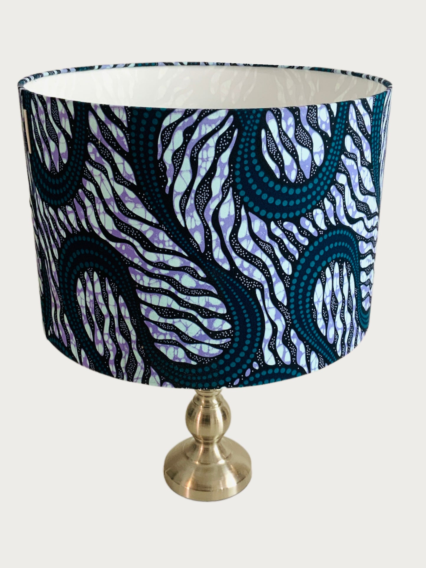 Lampshade 35cm blue and lilac