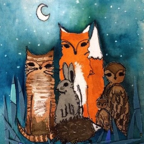 Moonlight Animals Print